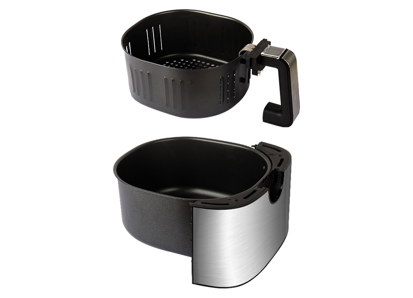 Digitale Heißluftfritteuse 6,5 Liter 1700W Schwarz