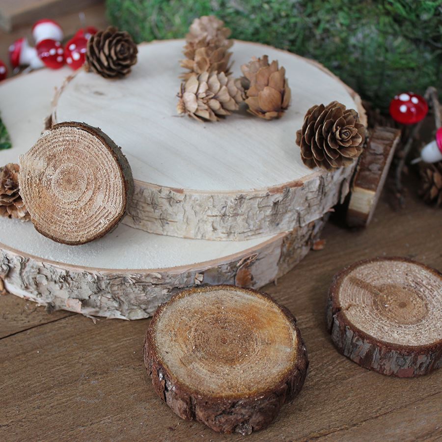 Deko-Holzscheiben Groß 250g