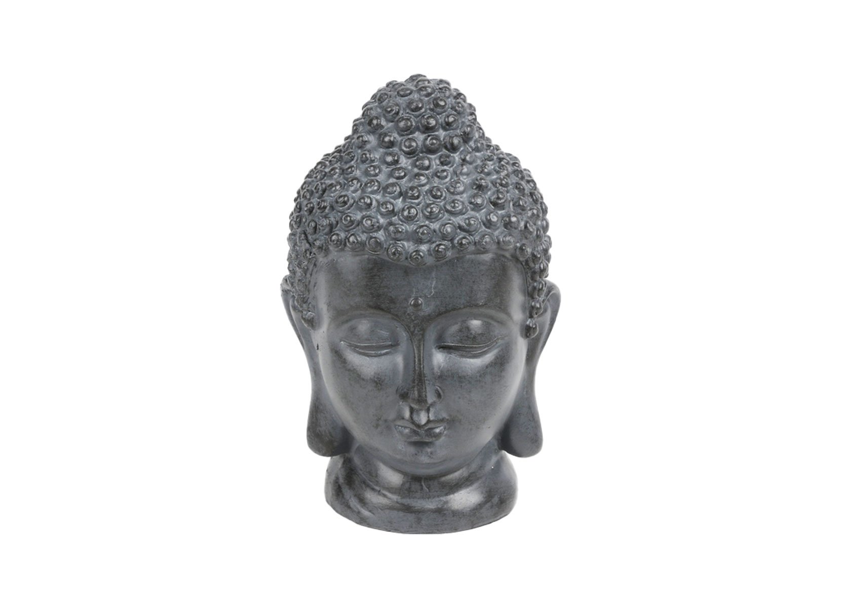 Buddha Deko-Kopf aus Magnesia klein 15x15x24cm