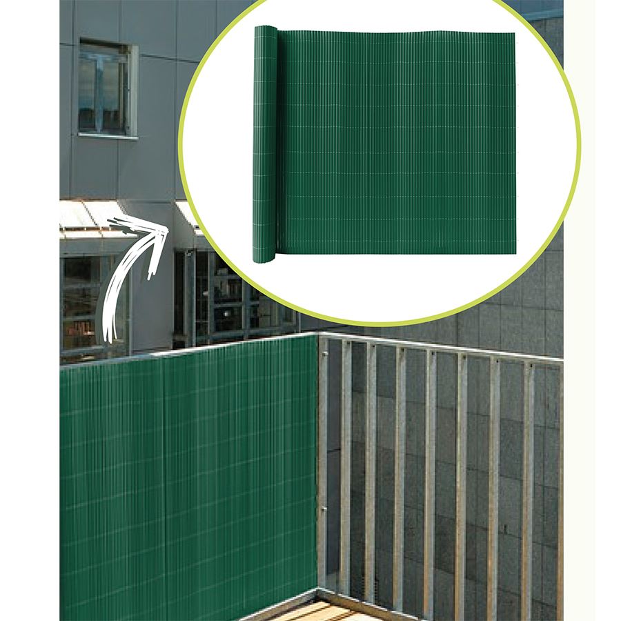 PVC-Sichtschutzmatte 100x300cm Grün