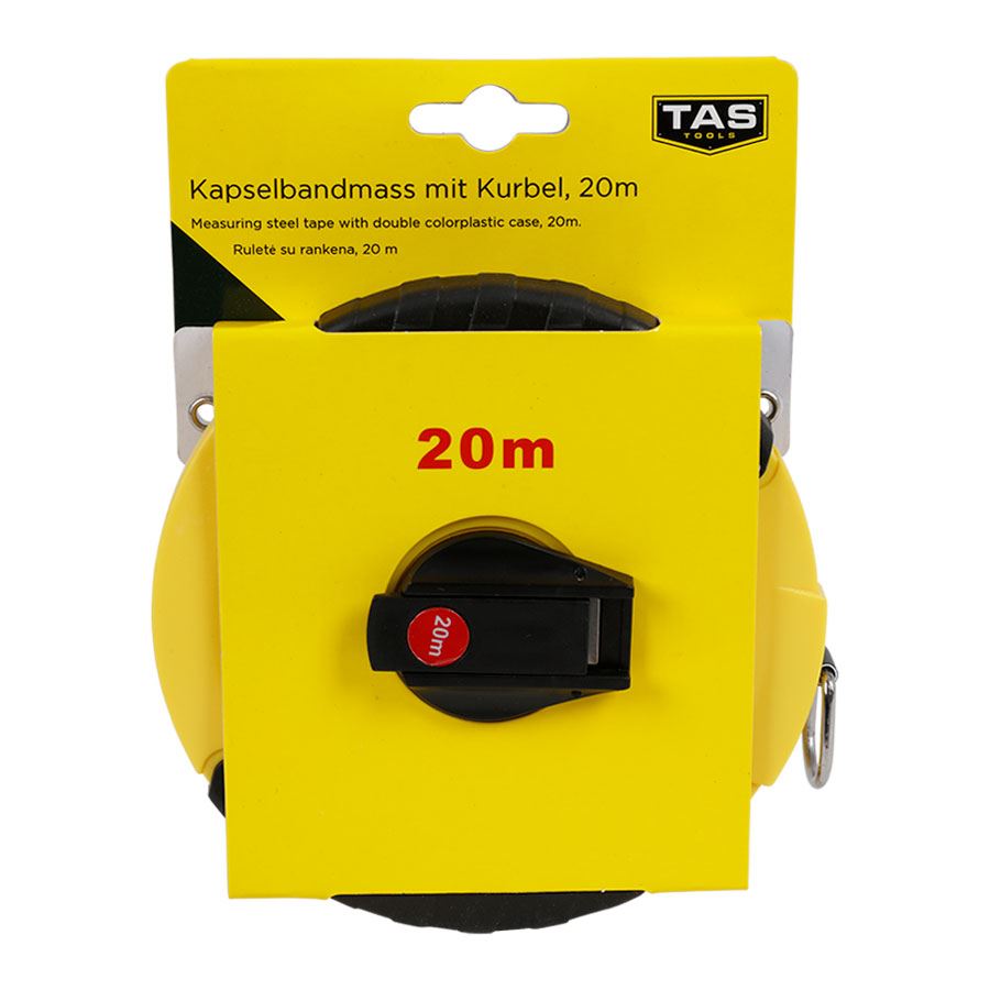 TAS Kapselbandmaß mit Kurbel 20m