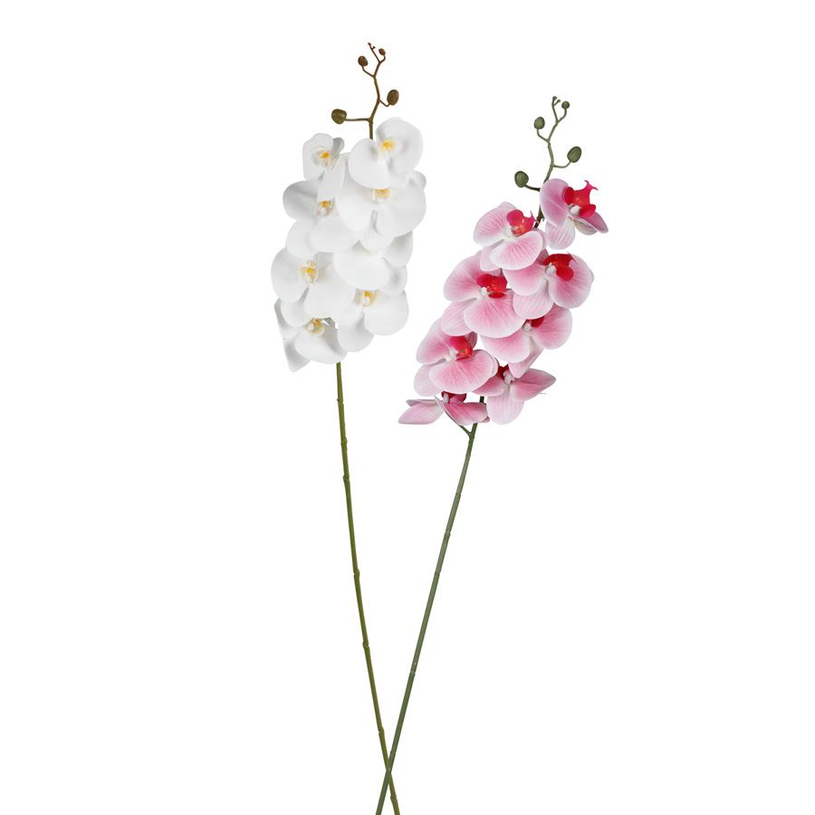 Künstliche Orchideenrispe mit 8 Blüten 103cm