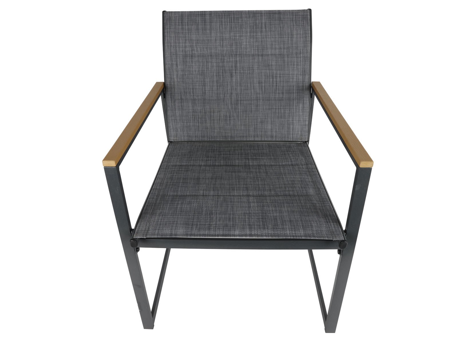 Outdoor-Loungesessel aus Metall mit Textilbespannung 2er-Set