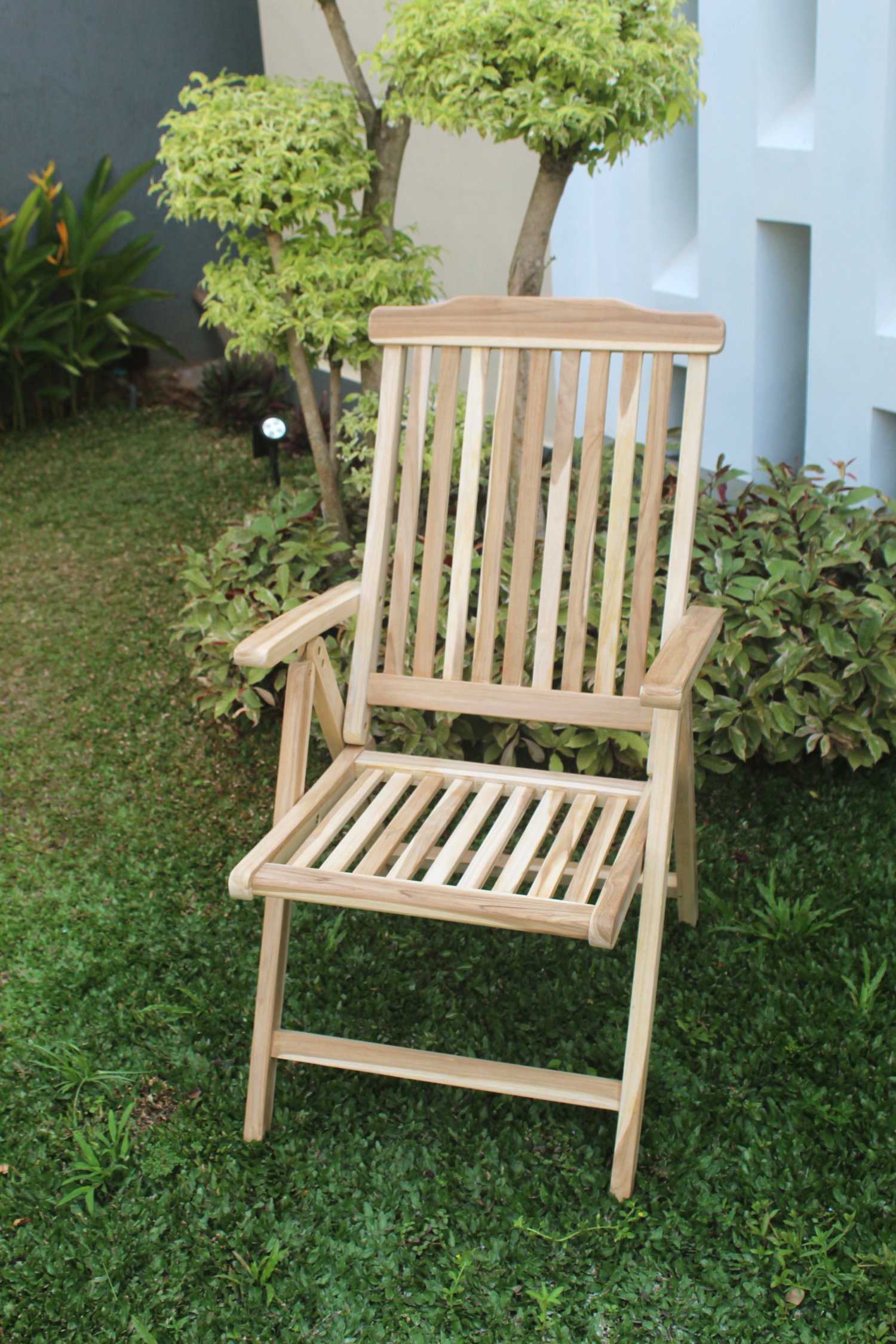 Teak-Klappsessel Natur unbehandelt