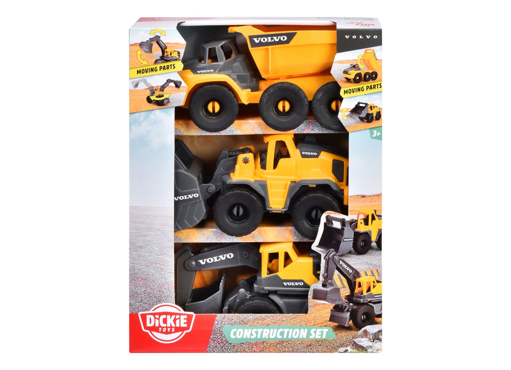 Dickie Toys Baustellenfahrzeuge 3er-Set