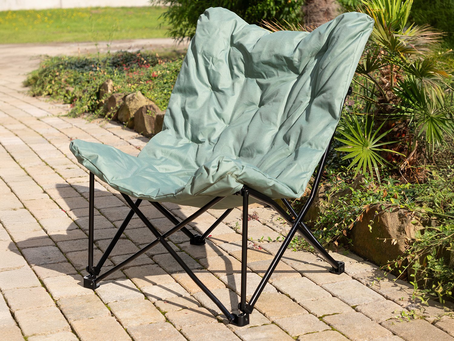 Bequemer Campingstuhl faltbar Bahrain Mintgrün