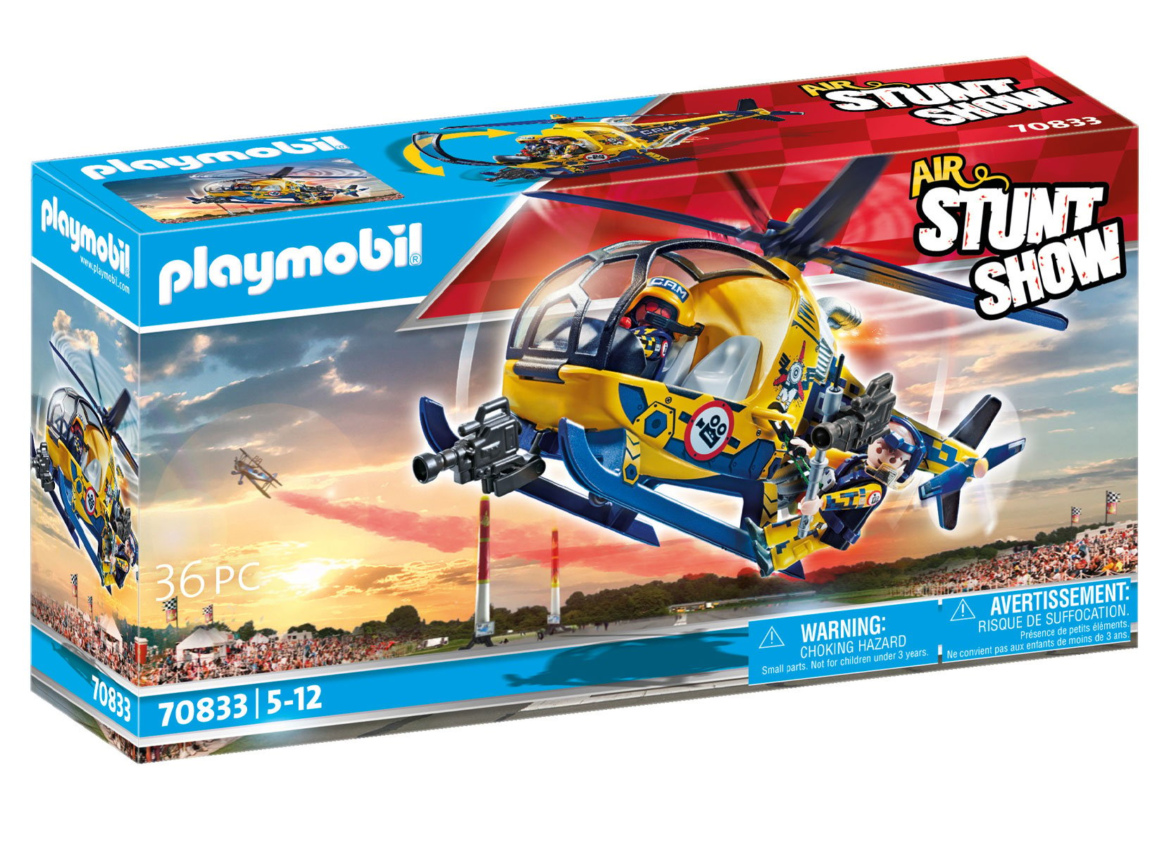 Playmobil 70833 Air Stuntshow Filmcrew-Helikopter