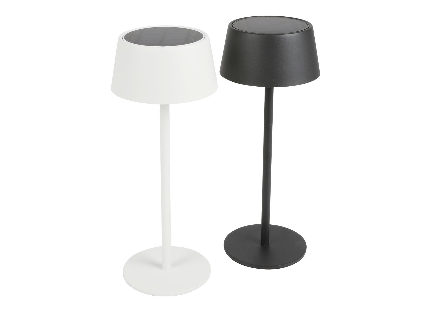 Solar-LED-Tischleuchte Schwarz