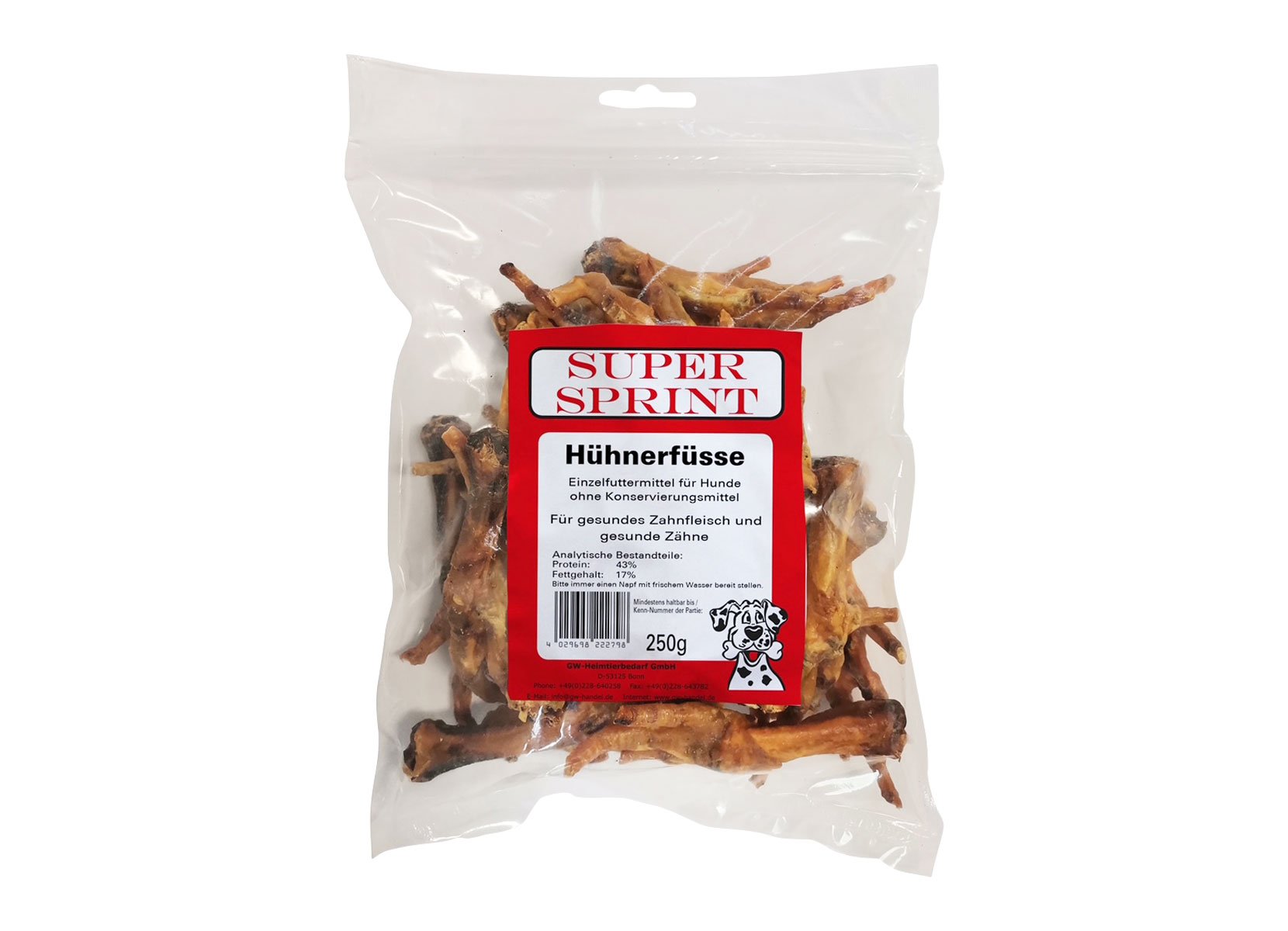 Super Sprint Hühnerfüße 250g