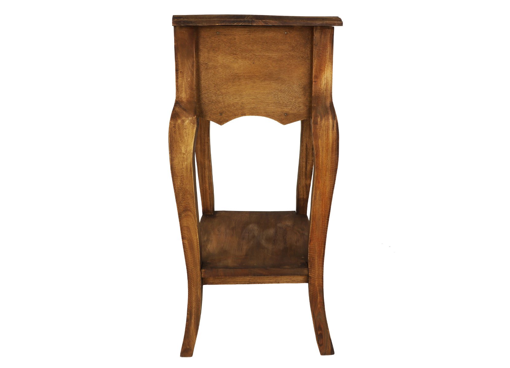 Antiker Holz-Beistelltisch Fiorellia aus Mahagoniholz 40x67x30cm