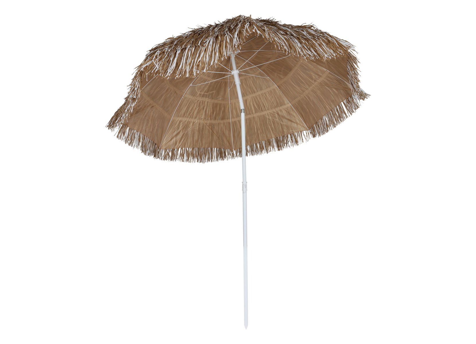 Bast-Sonnenschirm 150x180cm Sand, beschichtetes Metallgestell, Schirmbespannung aus Kunststoff, Gewicht: 1,76kg Bast-Sonnenschirm 150x180cm Sand, beschichtetes Metallgestell, Schirmbespannung aus Kunststoff, Gewicht: 1,76kg