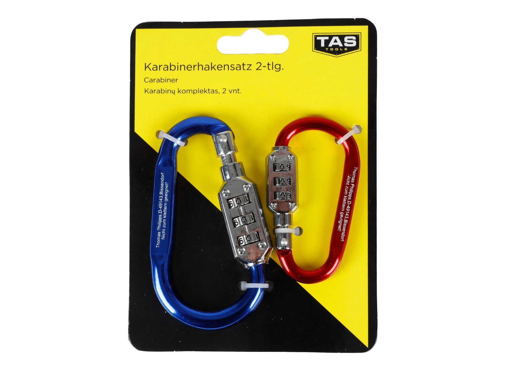 TAS Kofferzahlenschloss-Set 3-teilig