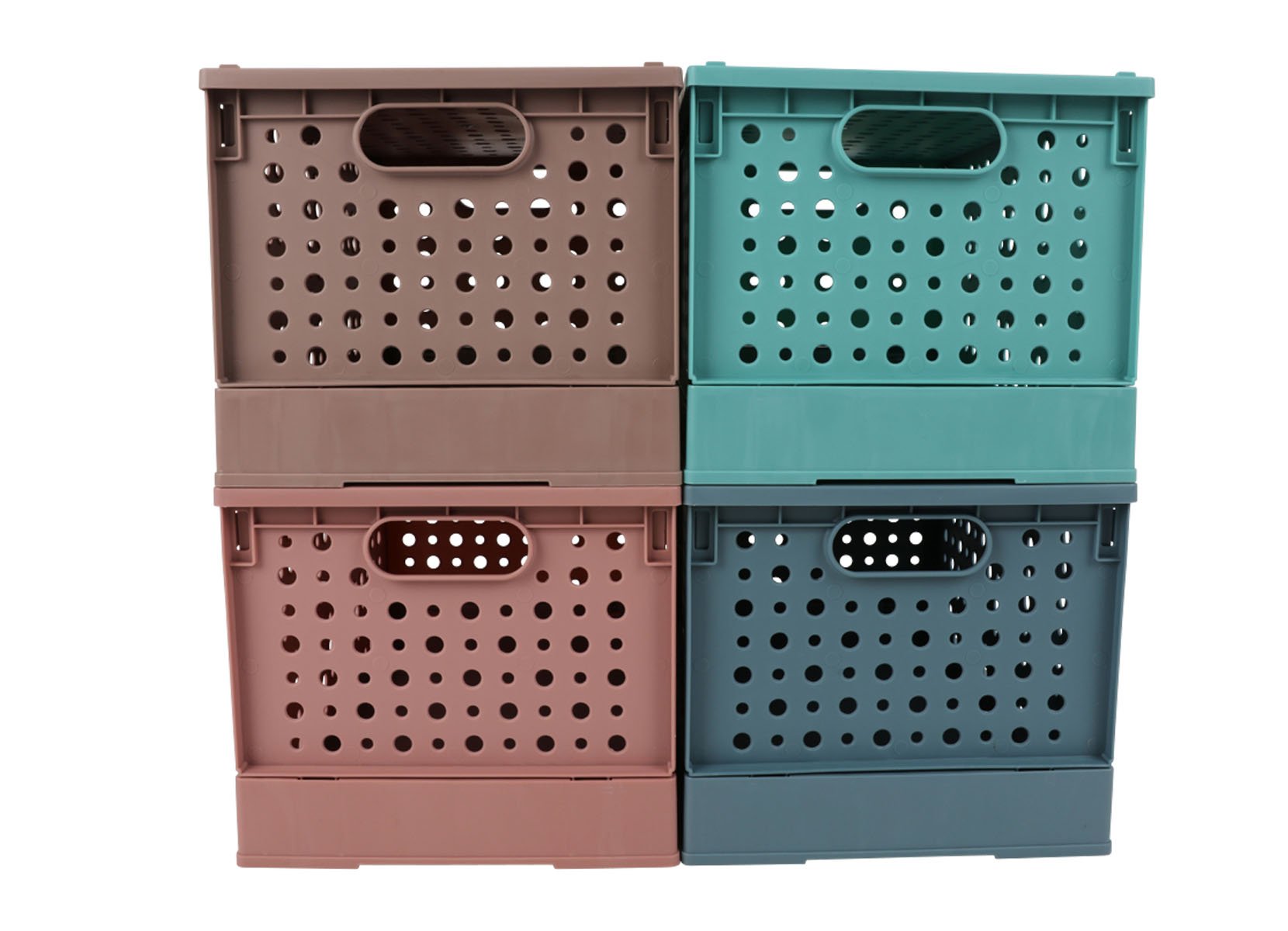 Deko-Klappbox mit Deckel 26x17,5x15cm Bunt
