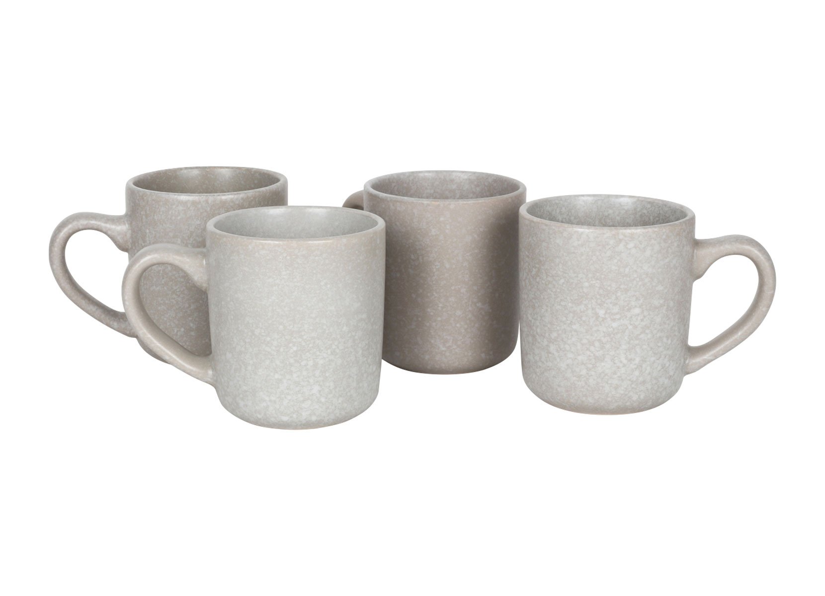 Nature Keramik-Becher 300ml 4er-Set Beige