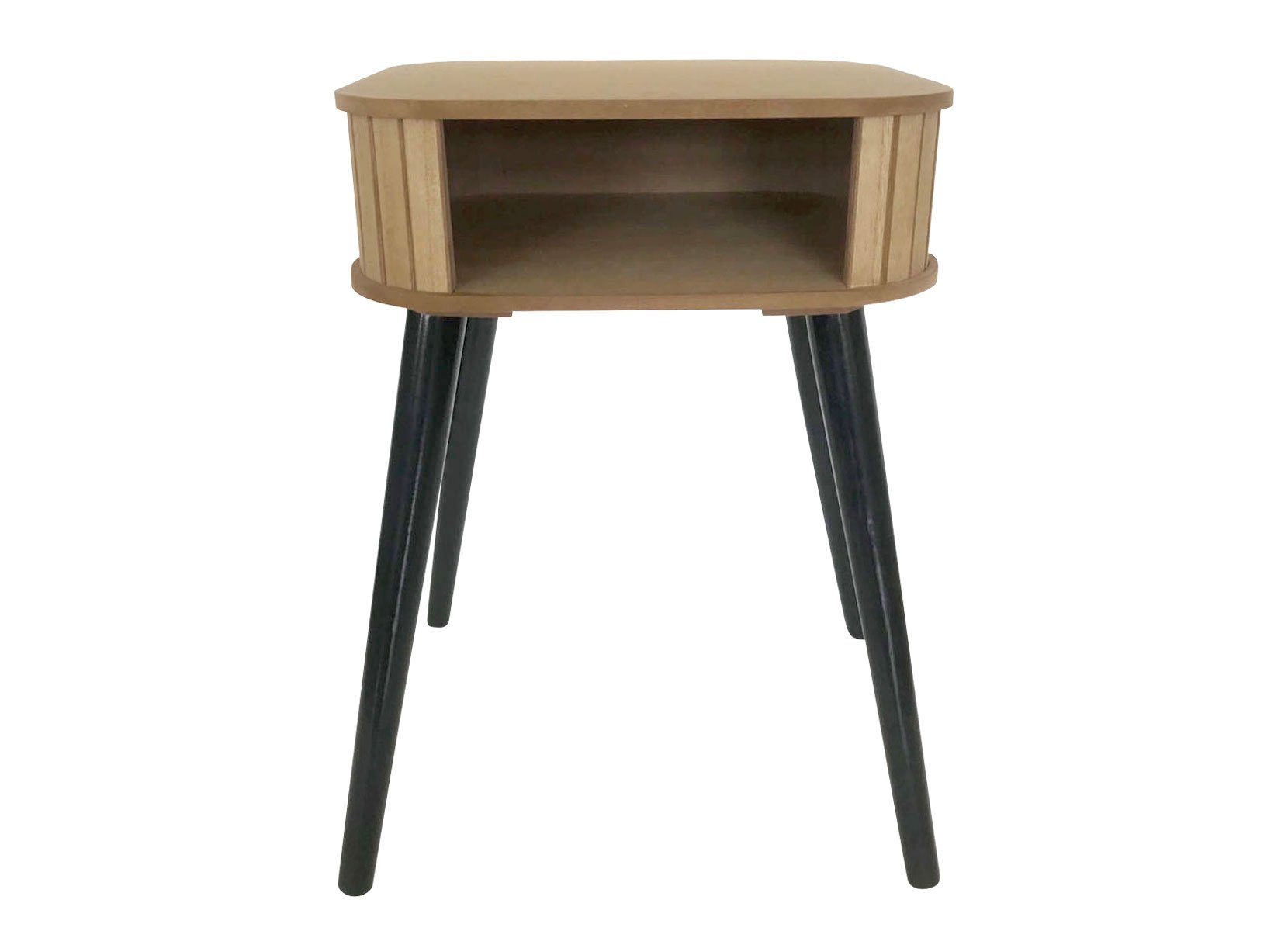 Moderner Beistelltisch aus Holz 34x30x50cm Natur