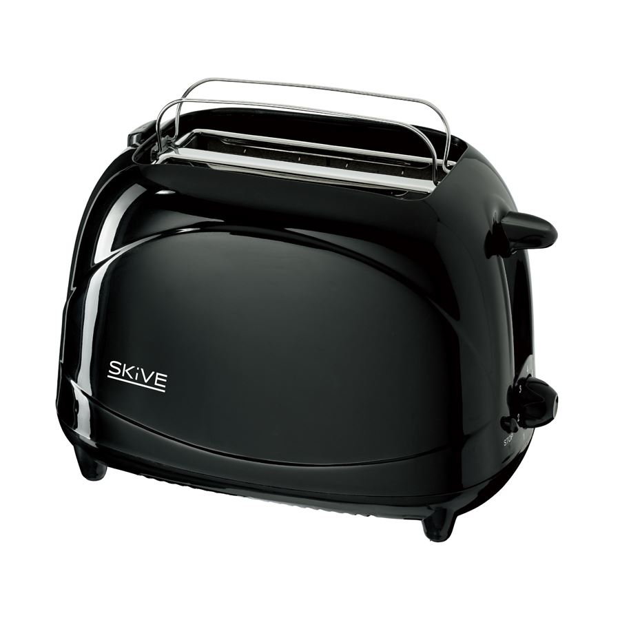 Toaster mit Brötchenaufsatz Schwarz