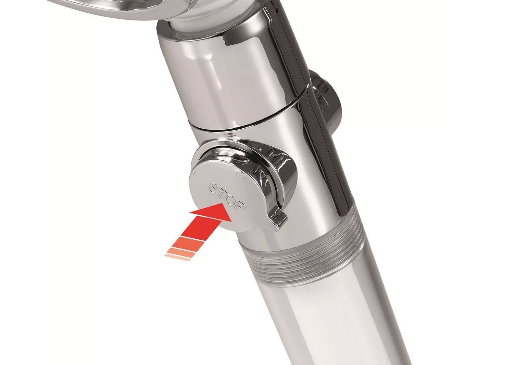 EASYmaxx Duschkopf mit Stopp-/Druckregler inklusive Filter