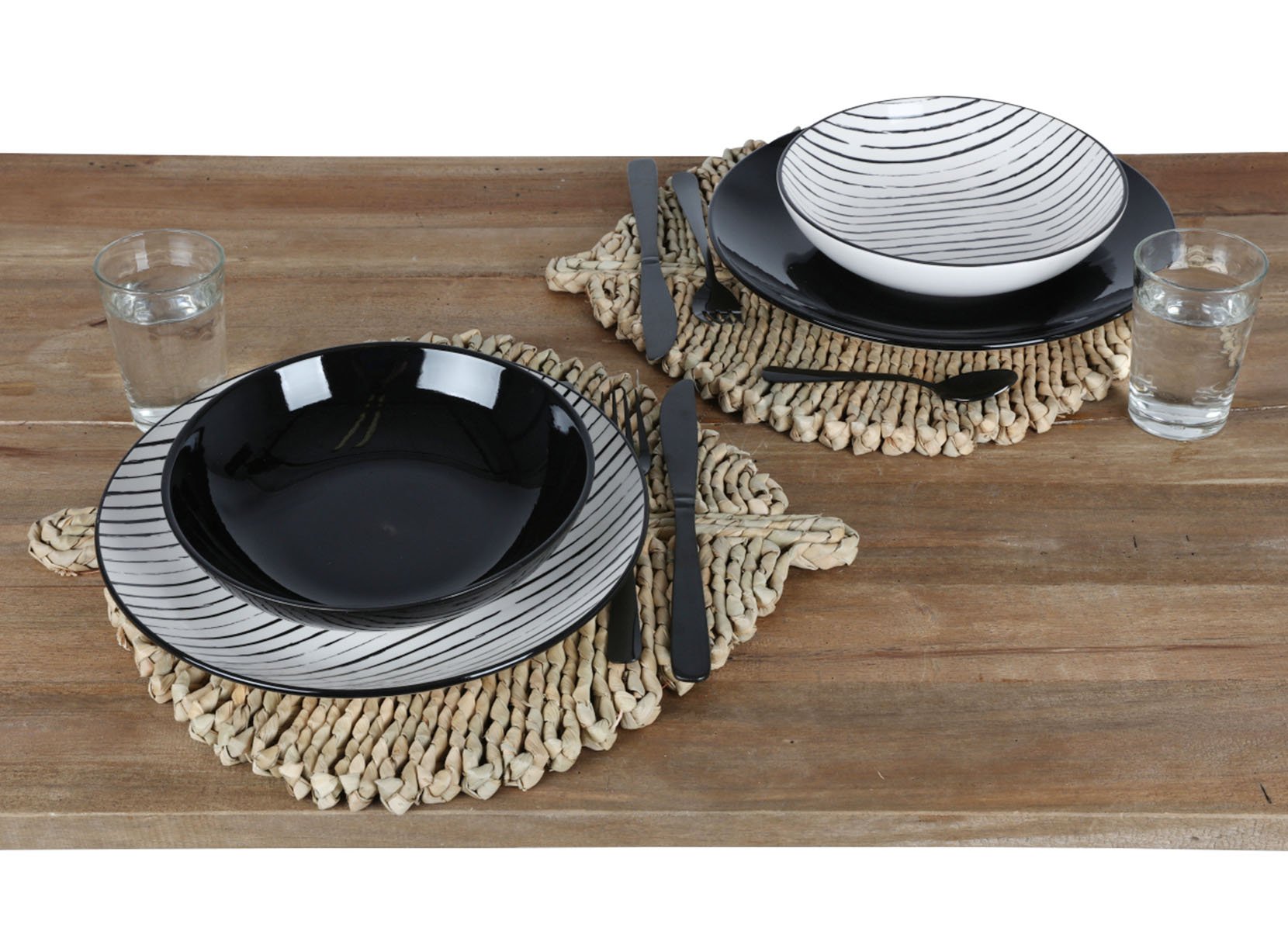 Geflochtenes Platzset Leaf 41x37cm
