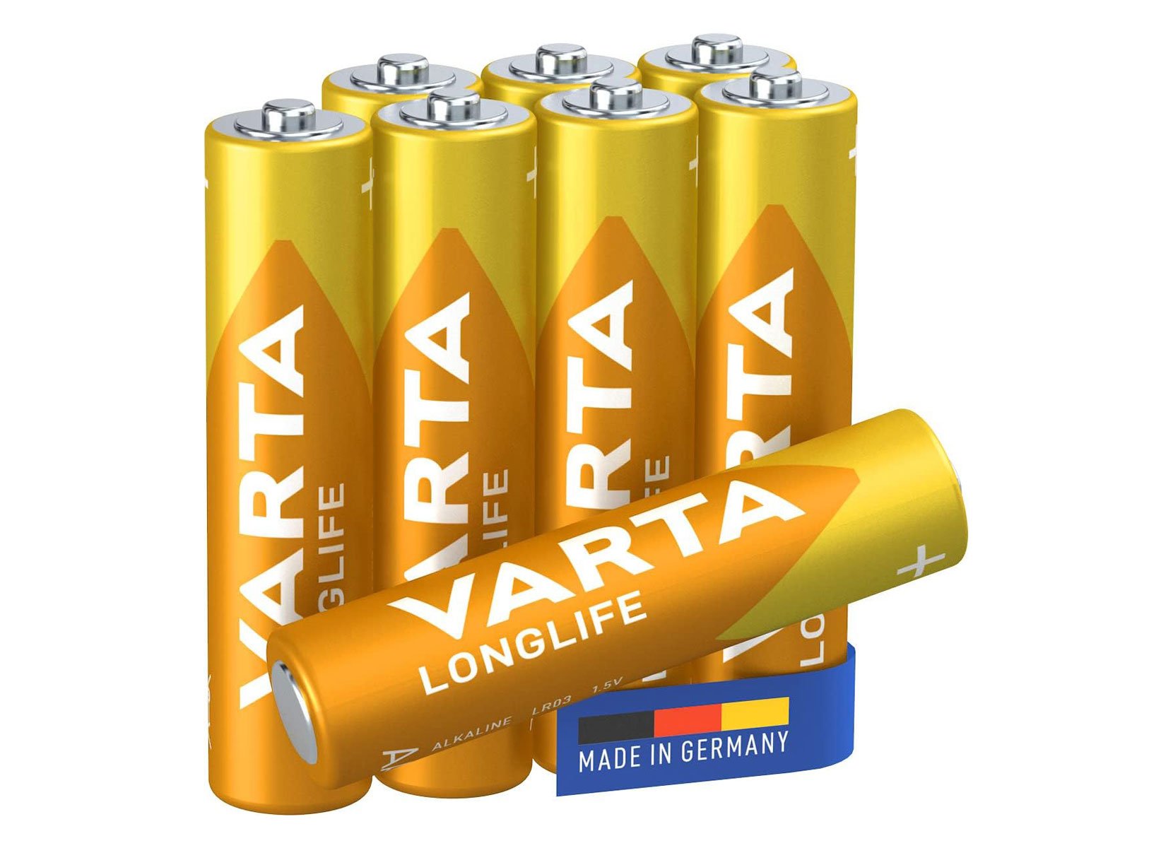 VARTA Longlife AAA LR03 Alkaline Batterien 8er-Pack