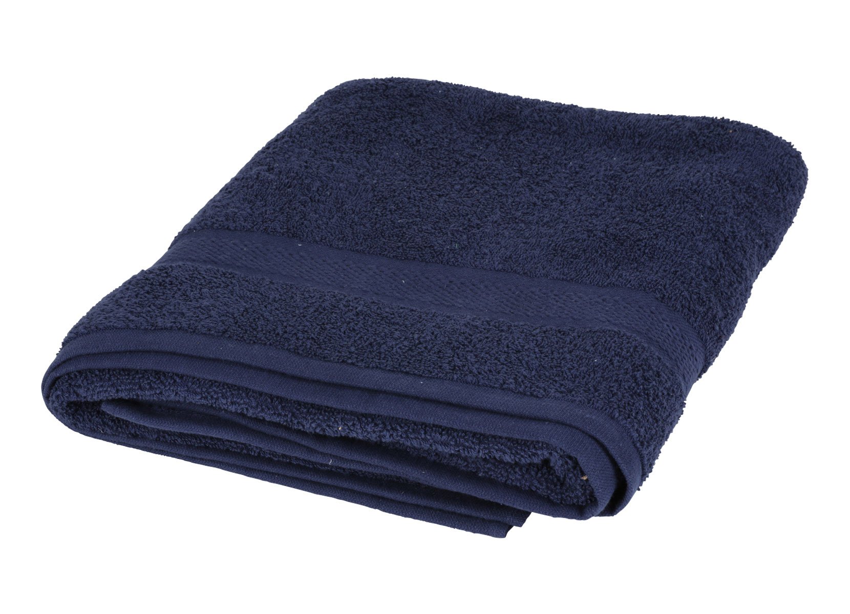 Saunatuch aus Baumwolle 100x145cm Navyblau   