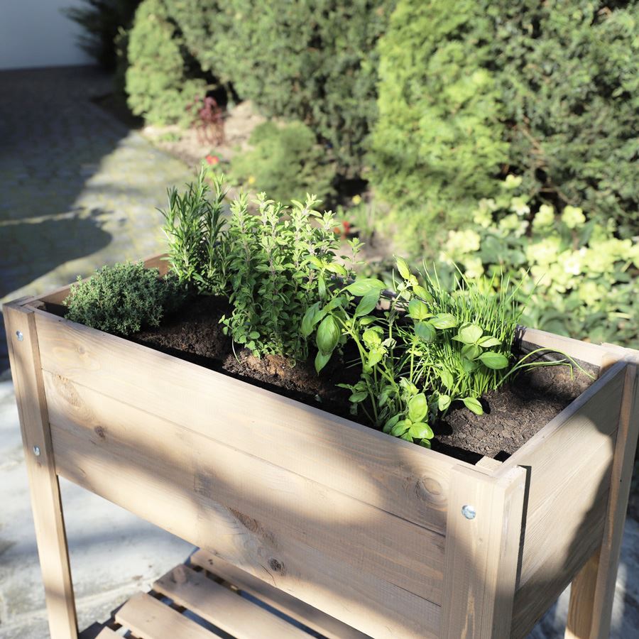 Grüner Jan Holzhochbeet 80,5x78,5x40cm Natur