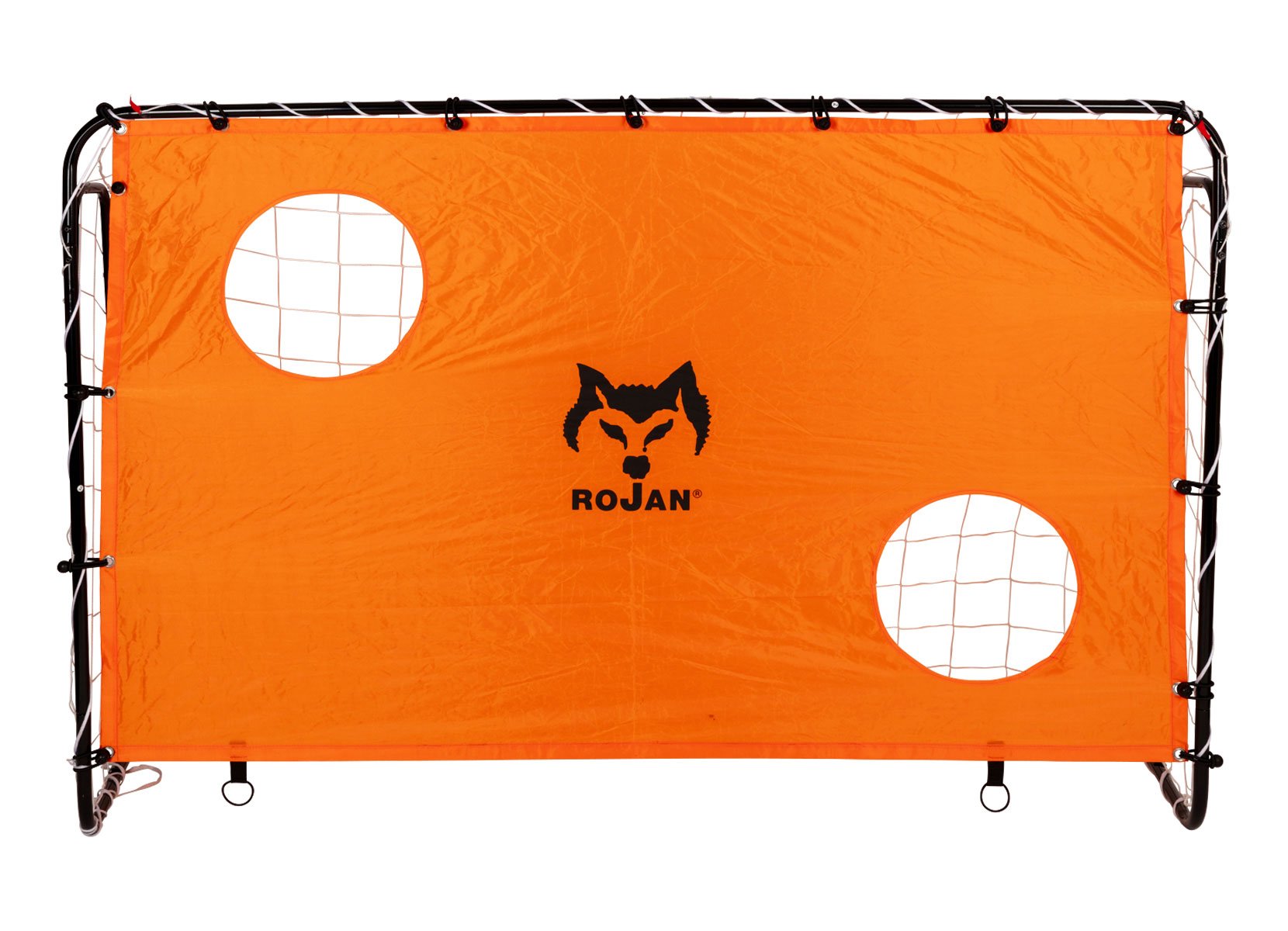 RoJan Fußballtor mit Torwand 180x120x60cm Orange
