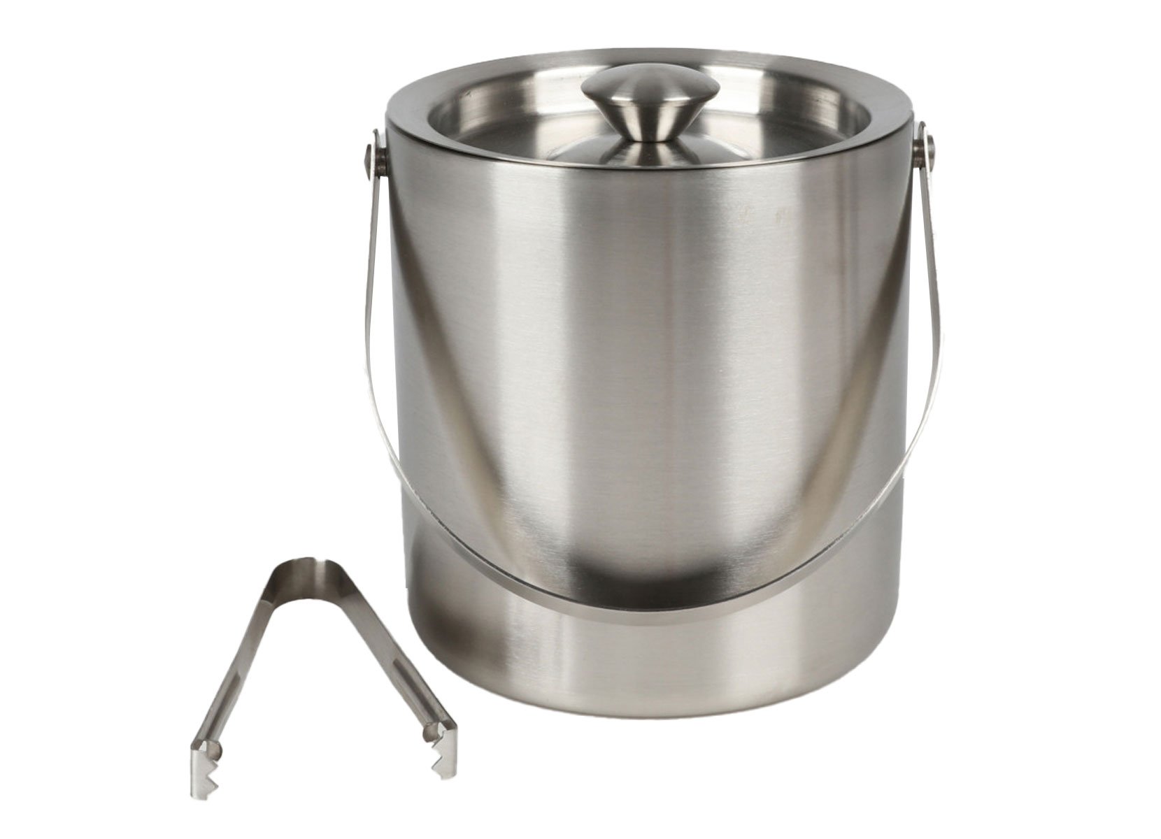 Eiseimer mit Deckel und Zange 15,5x15,5cm 1700ml