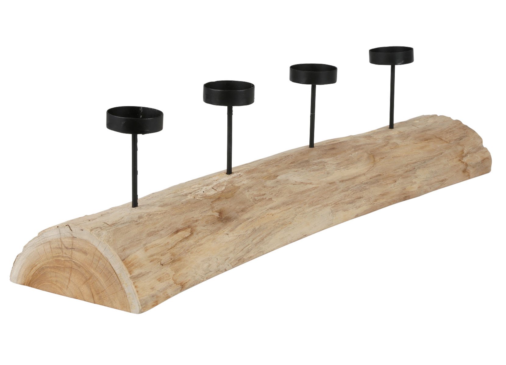 XXL-Baumstamm für 4 Kerzen 70cm