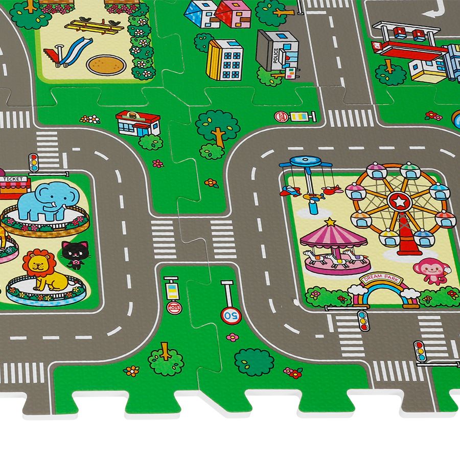 Puzzlematte Straße 9-teilig