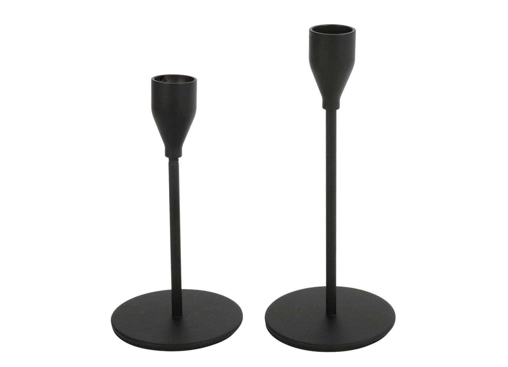 Großer Stabkerzenhalter aus Metall 7,5x17,5cm
