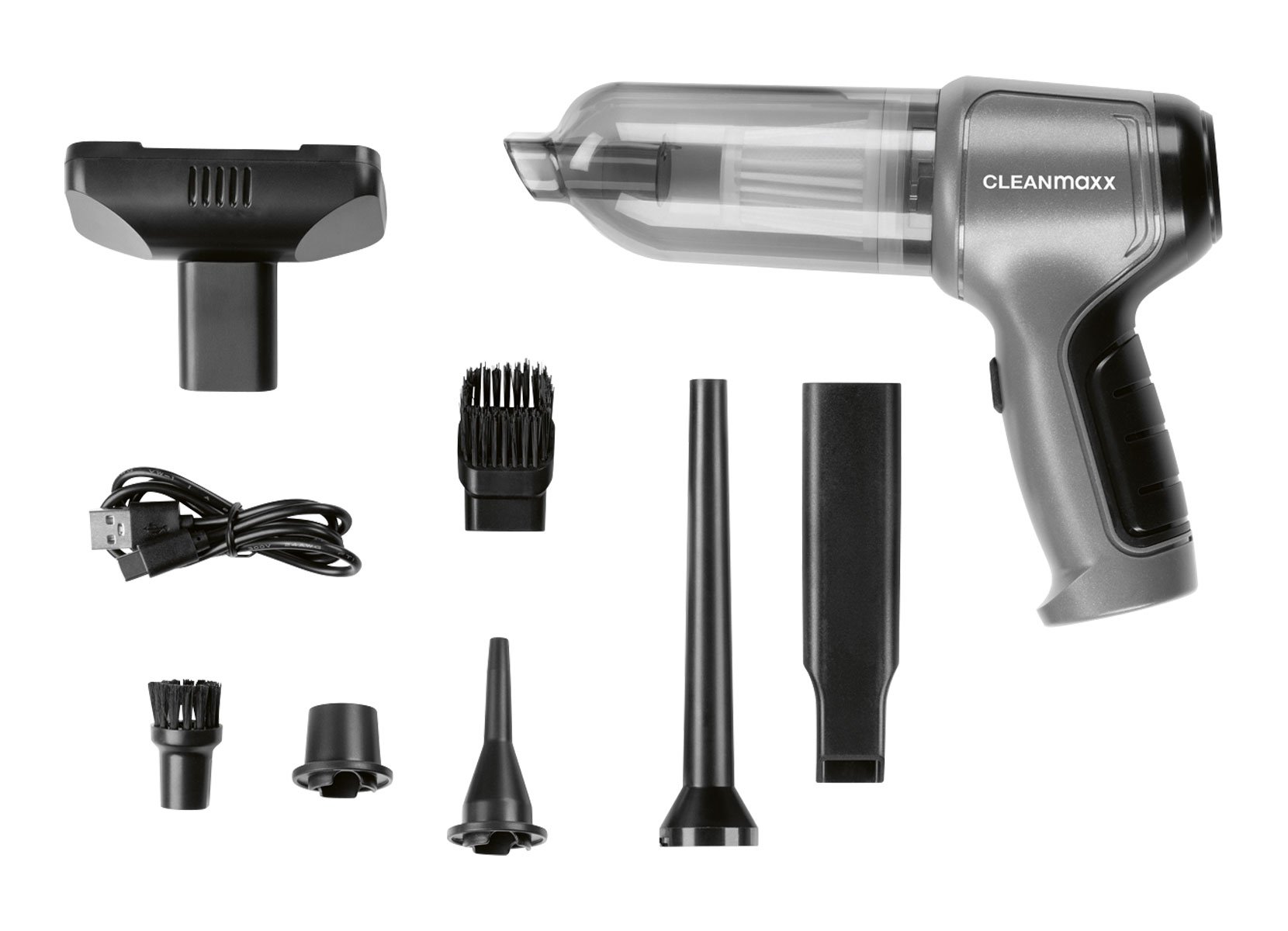 CLEANmaxx 3in1 Akku-Handstaubsaugerset 9-teilig 50W CLEANmaxx 3in1 Akku-Handstaubsaugerset 9-teilig 50W