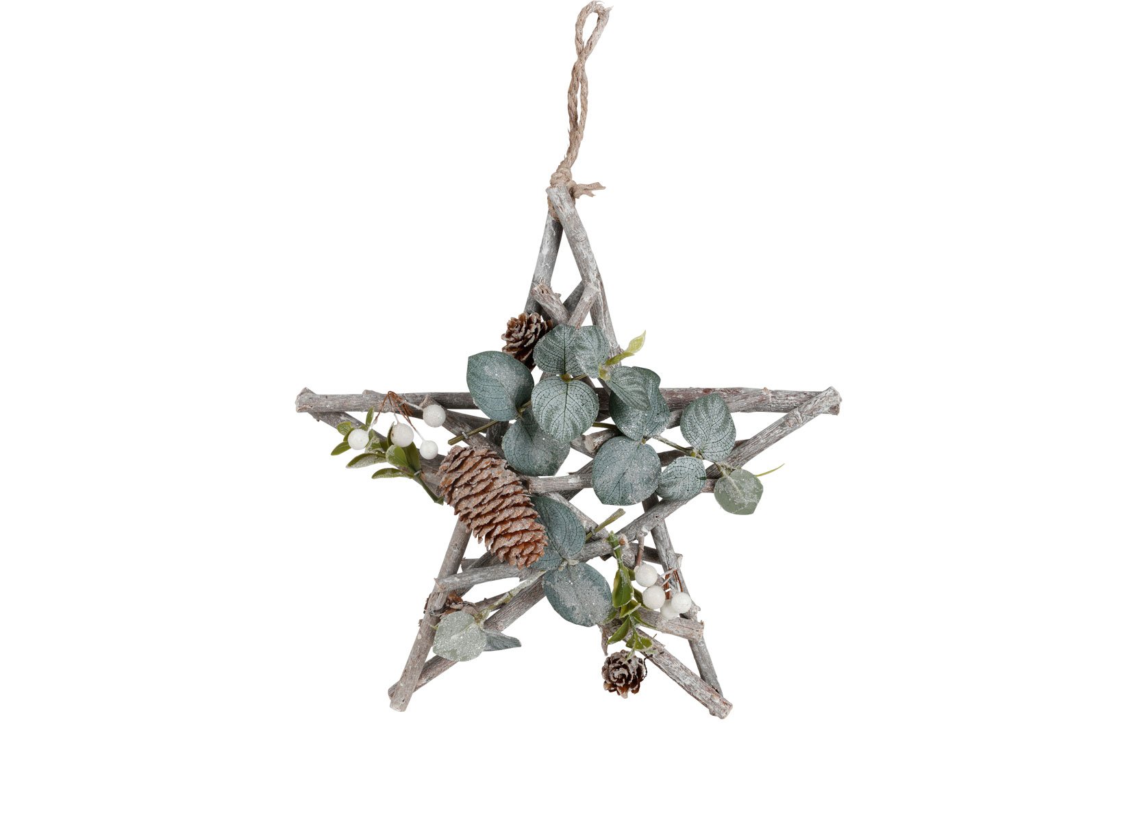 Weihnachtlicher Deko-Holzstern aus Stöckchen 30cm Weihnachtlicher Deko-Holzstern aus Stöckchen 30cm