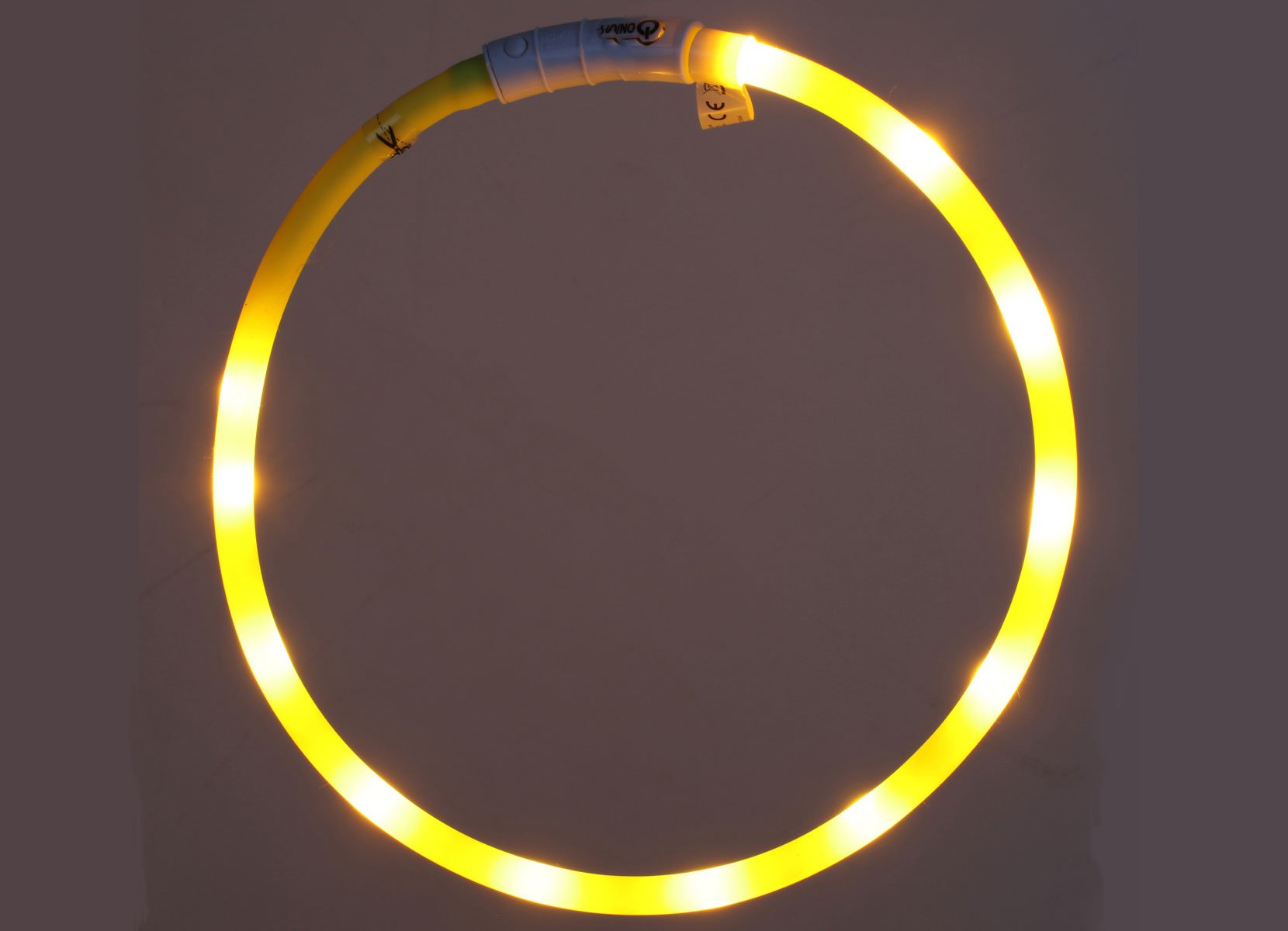 LED-Leuchtring für Hunde aus Silikon 70cm zuschneidbar