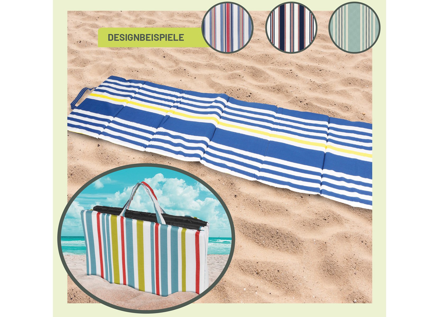 Faltbare Strandmatte 54x190cm