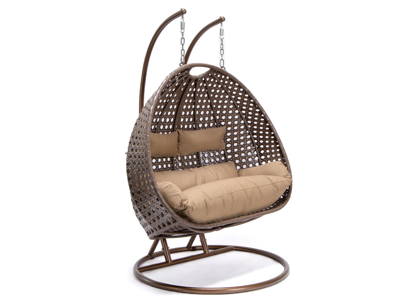 Home Deluxe TWIN Polyrattan-Hängesessel für 2 Personen Braun Home Deluxe TWIN Polyrattan-Hängesessel für 2 Personen Braun