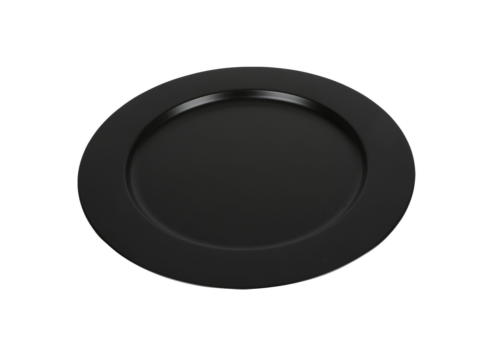Edelstahl-Platzteller 35cm Schwarz/Matt