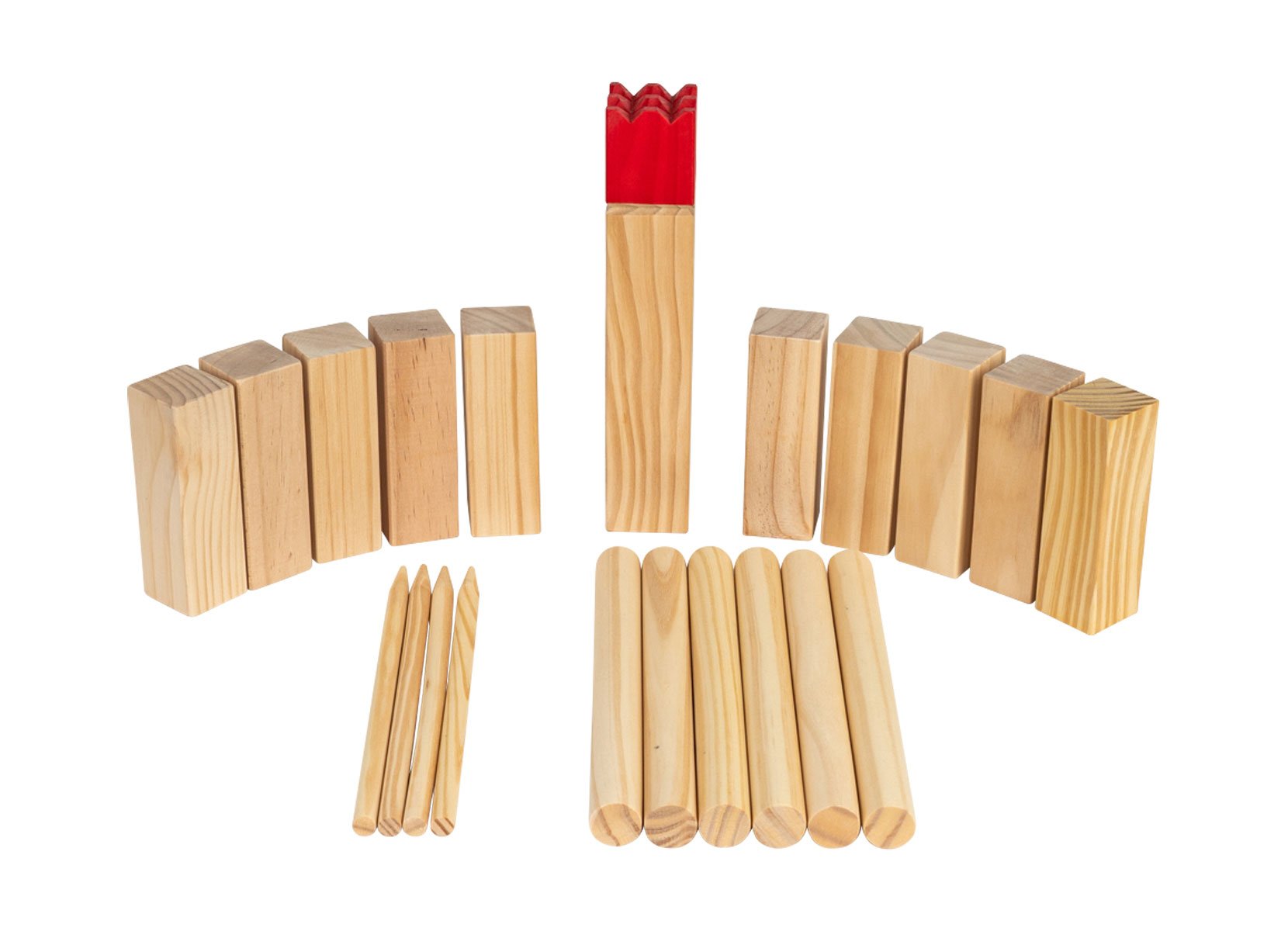 Wikinger Wurfspiel aus Holz 21-teilig Wikinger Wurfspiel aus Holz 21-teilig