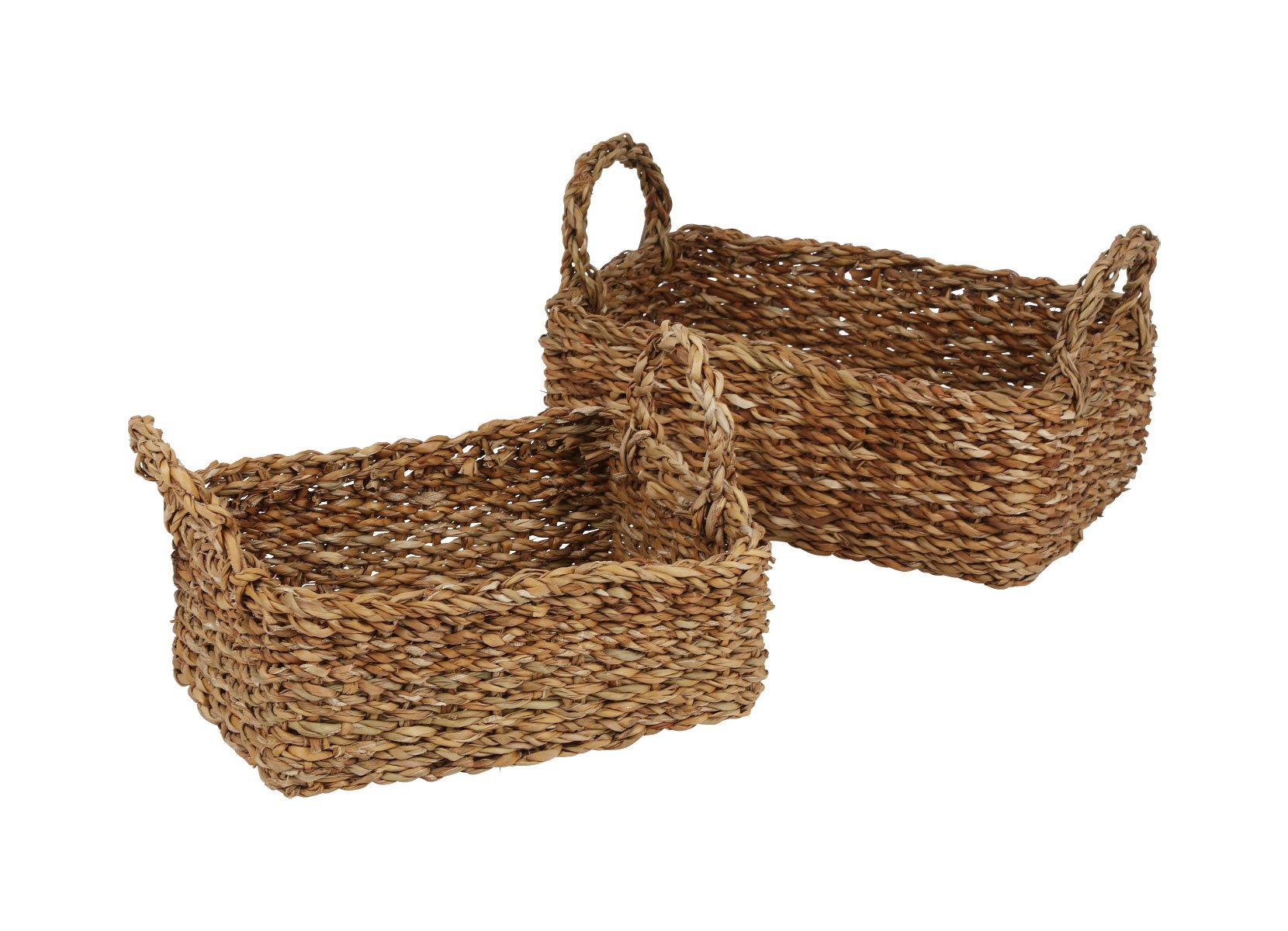 Seegraskörbe mit Griffen 2er-Set