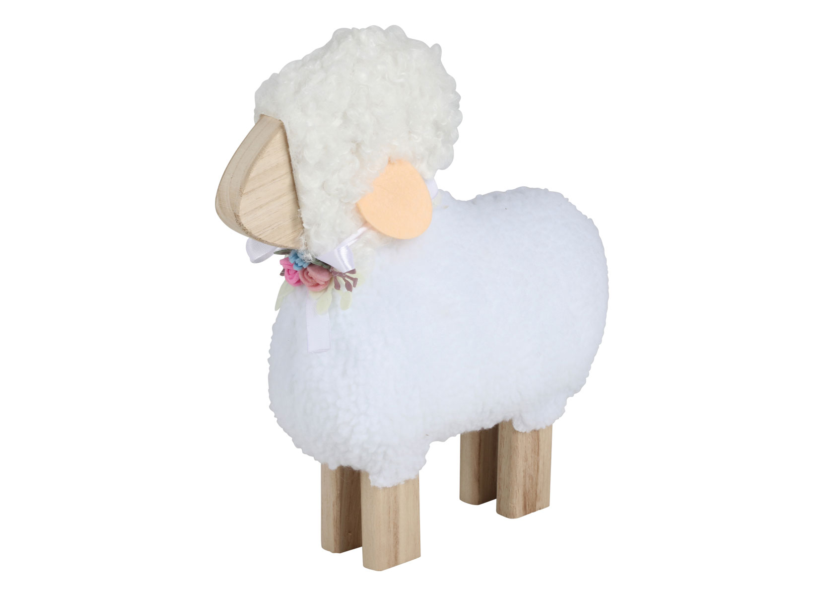 Deko-Schaf mit Wolle 30cm