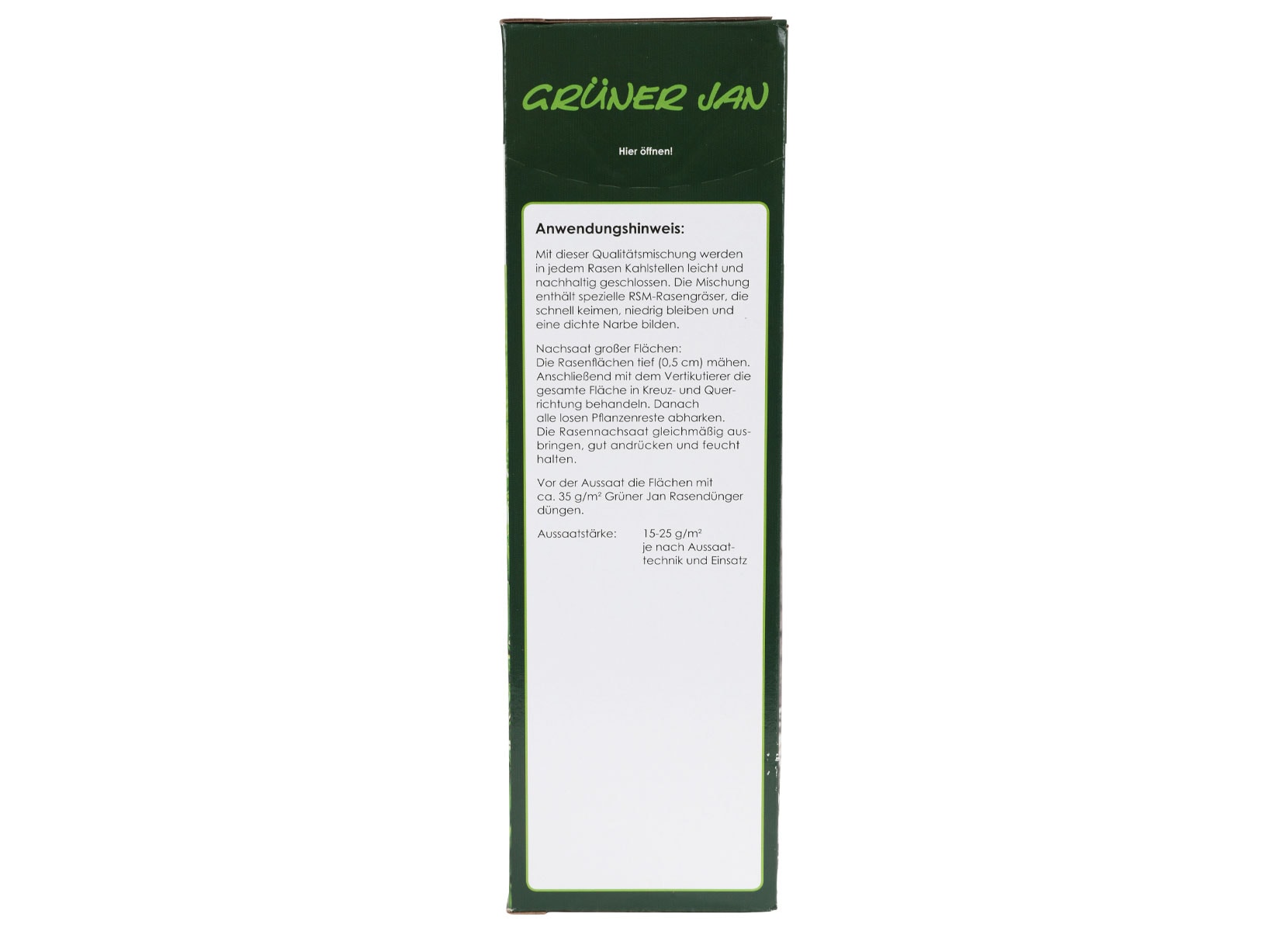 Grüner Jan Rasensamen Rasennachsaat Premium 1kg