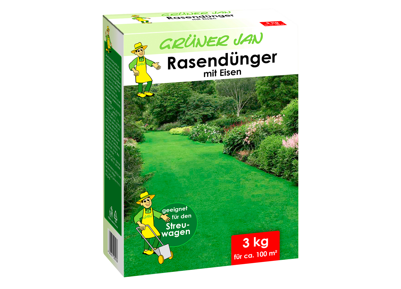 Grüner Jan Rasendünger mit Eisen 3kg Grüner Jan Rasendünger mit Eisen 3kg