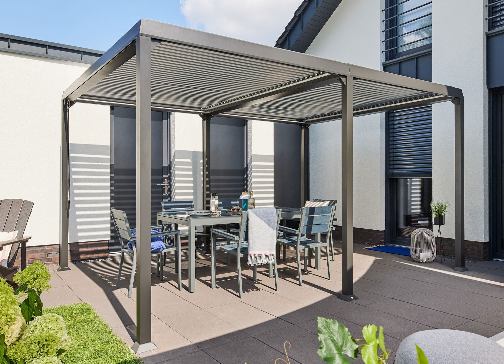 Home Deluxe CANNES Lamellenpavillon 400x303x223cm