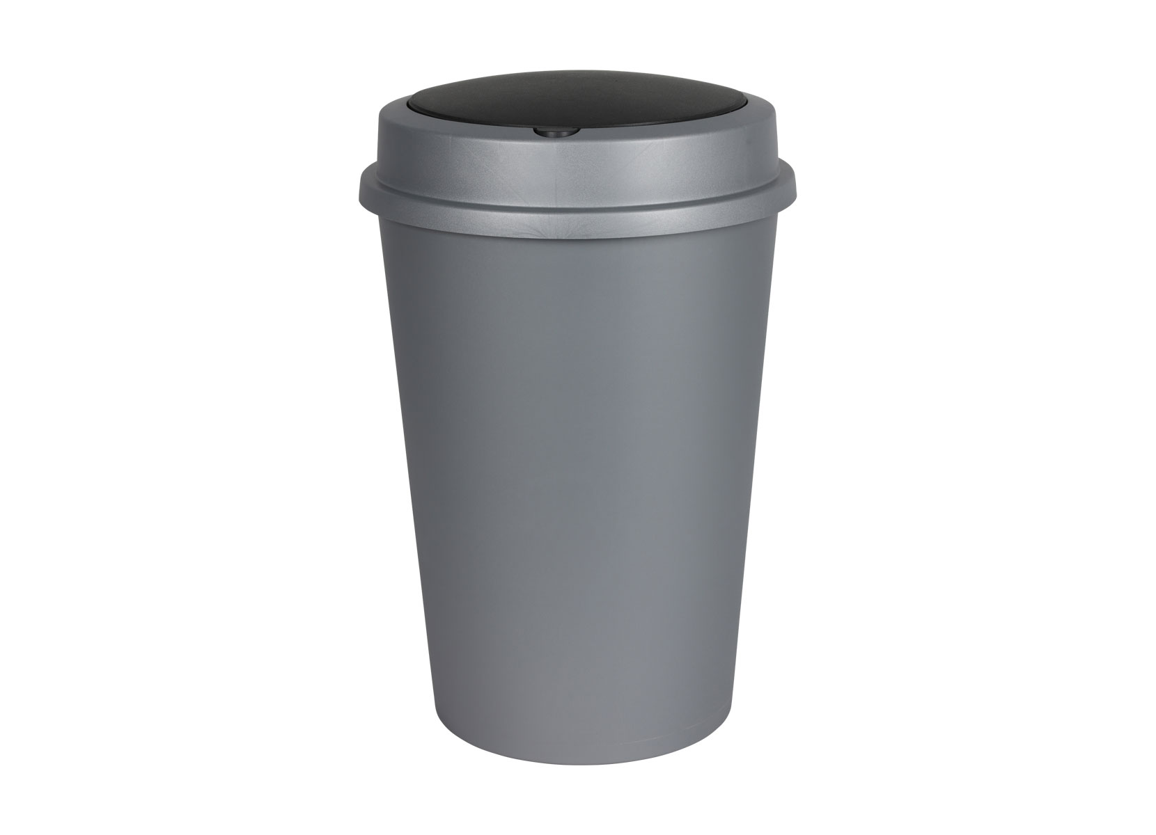 TrashAid Abfalleimer Mit Druckdeckel – 10 Liter, Weiß, Für Badezimmer, Büro & Wohnzimmer