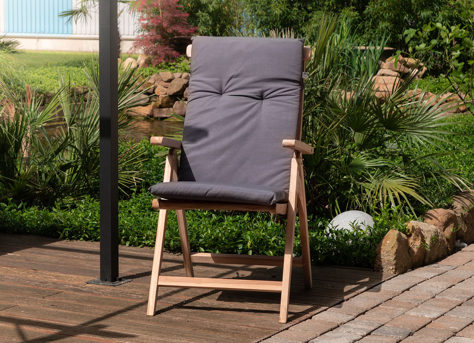 Auflage für Teak-Klappsessel Anthrazit