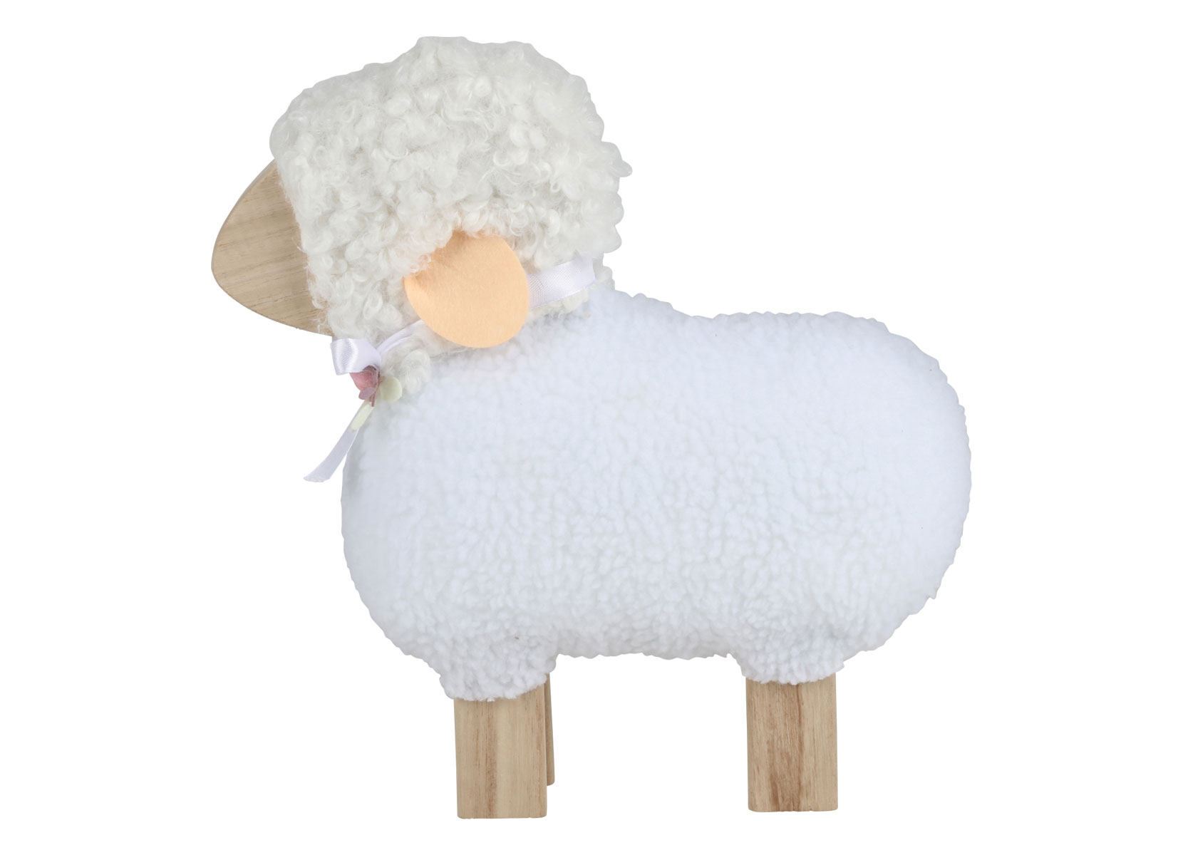 Deko-Schaf mit Wolle 30cm