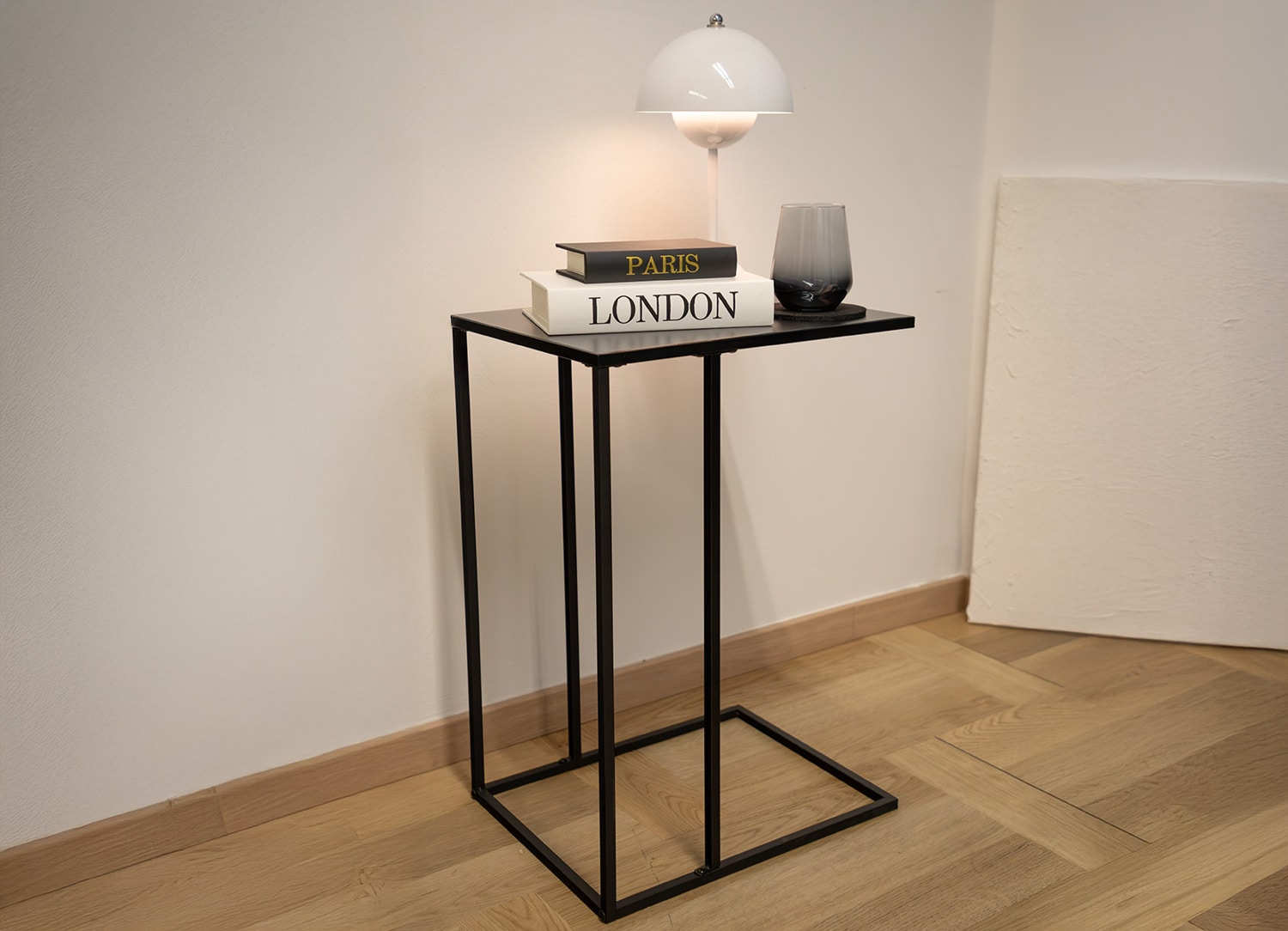 Beistelltisch 40x30x58cm Schwarz