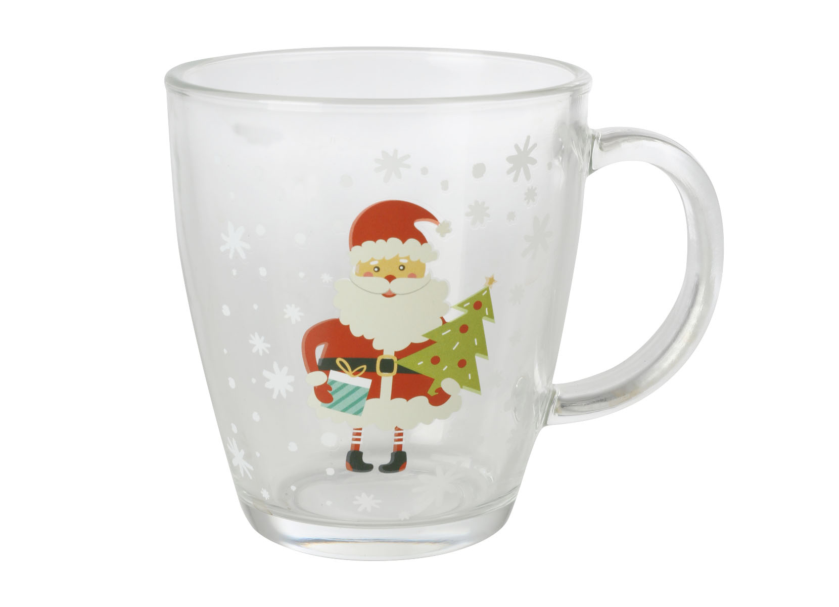 Weihnachtliche Glastasse 300ml
