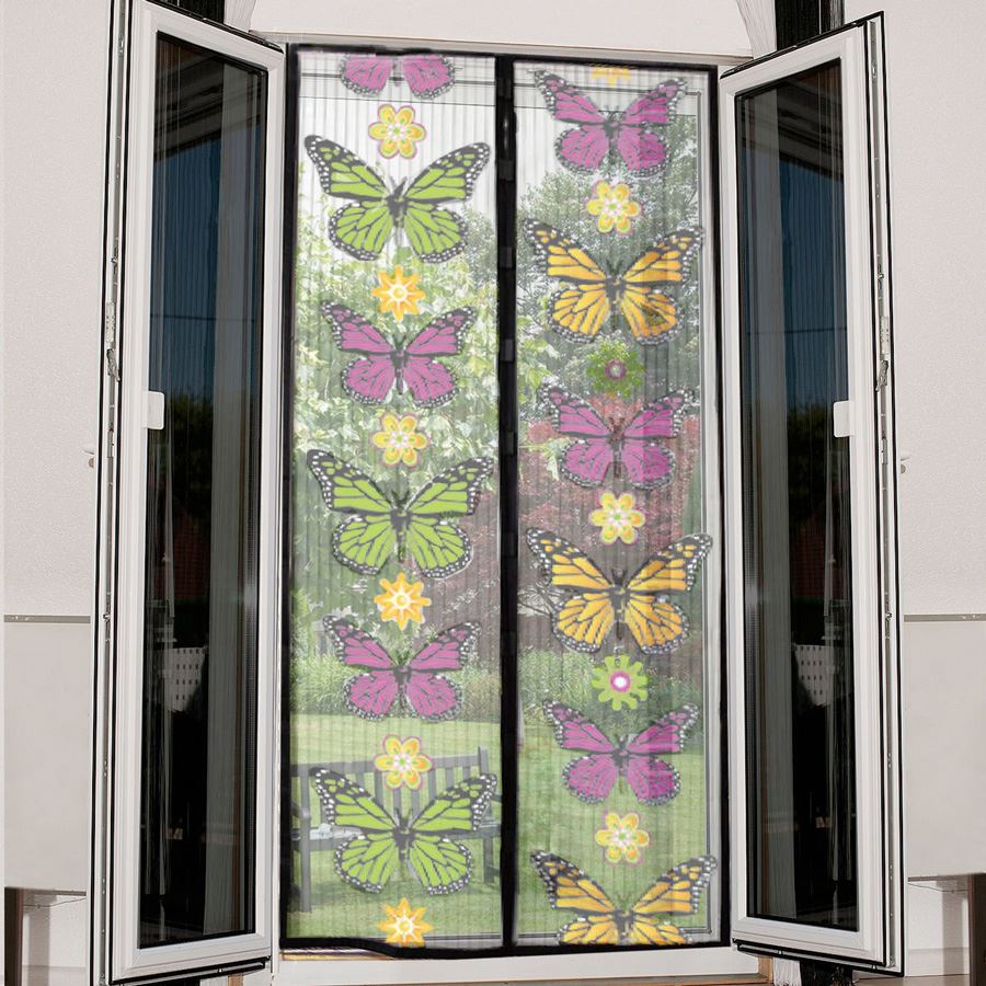 Fliegengitter für Fenster 110 x 120 cm Fliegengitter Fenster Insektenschutz  Magnet, Magnet Fliegengitter Tür Insektenschutz Haustier- und  kinderfreundlich für Wohnzimmer Fenster, Grau : : Baumarkt