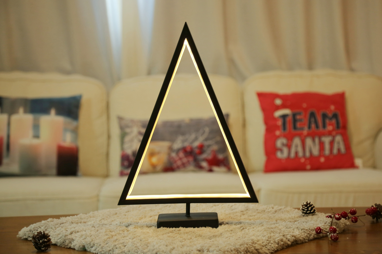 Deko-Baum mit 60 LEDs und Timer Warmweiß