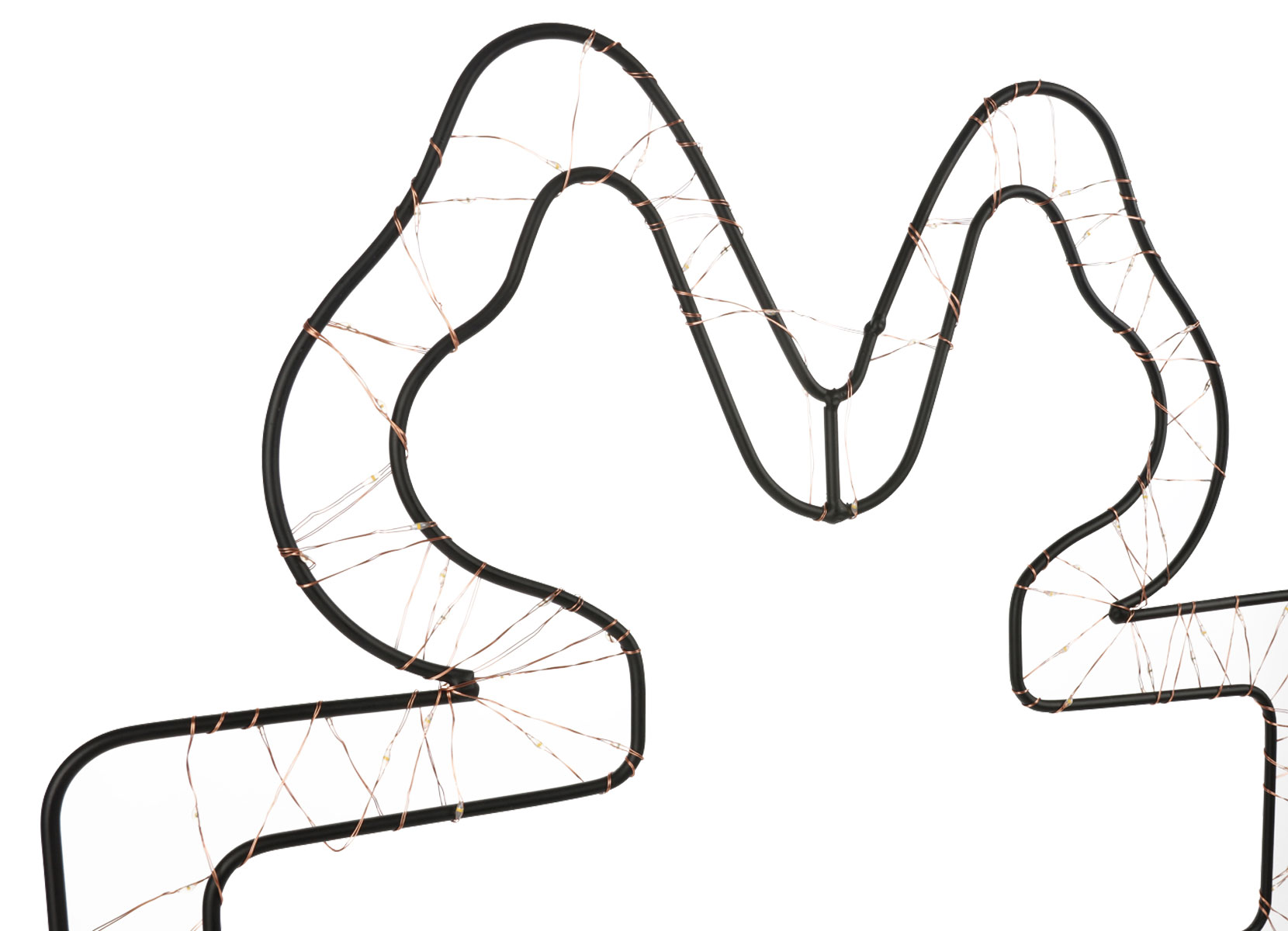 Große LED-Metalldeko 130 LEDs Warmweiß Geschenk für den Außenbereich